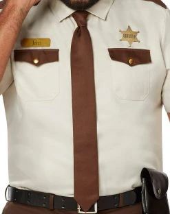 Spirit Halloween Adult Sheriff Plus Size Costume Kit -HALLOWEEN COSTUMES Sales 01469741 c