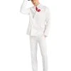Spirit Halloween Adult White '20s Mobster Suit -HALLOWEEN COSTUMES Sales 01469766 a