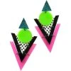 Spirit Halloween '80s Geometric Earrings -HALLOWEEN COSTUMES Sales 01470871 a