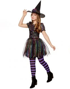 Spirit Halloween Kids Sequin Witch Costume