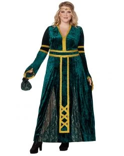 Spirit Halloween Adult Emerald Lady Plus Size Costume