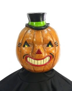 Spirit Halloween Vintage Pumpkin Half Mask