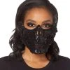 Spirit Halloween Black Skeleton Sequin Half Mask 1 Spirit Halloween Black Skeleton Sequin Half Mask -HALLOWEEN COSTUMES Sales 01473255 a