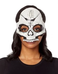 Spirit Halloween Witch Doctor Skull Half Mask