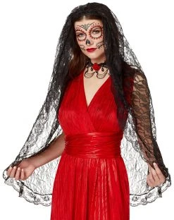 Spirit Halloween Long Lace Veil