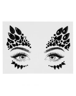Spirit Halloween Black Jewel Face Decal