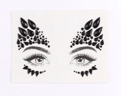 Spirit Halloween Black Jewel Face Decal -HALLOWEEN COSTUMES Sales 01474501 c