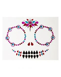 Spirit Halloween Sugar Skull Face Decal