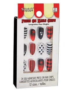 Spirit Halloween Scary Clown Press On Nails 8 Spirit Halloween Scary Clown Press On Nails -HALLOWEEN COSTUMES Sales 01474865 c