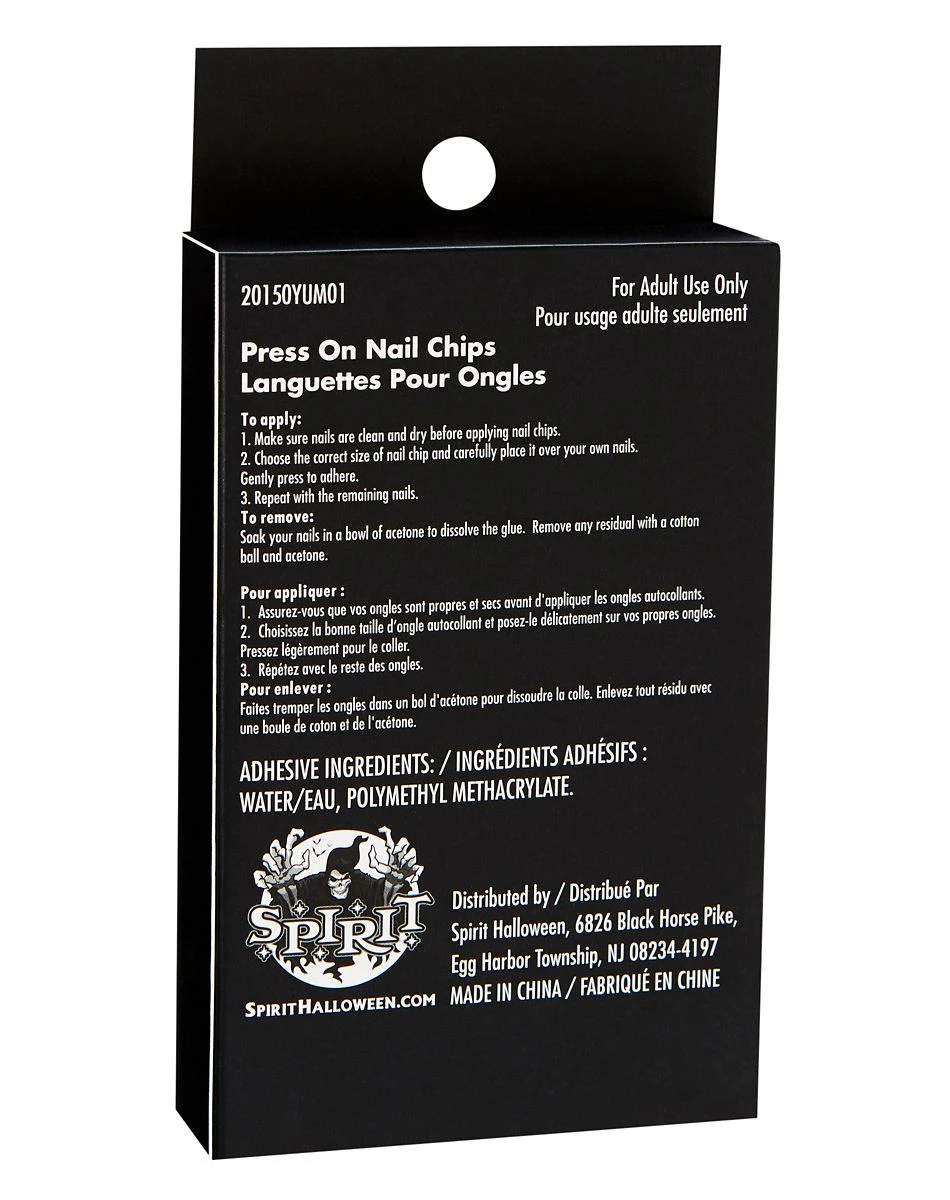 Spirit Halloween Scary Clown Press On Nails 6 Spirit Halloween Scary Clown Press On Nails - Image 4