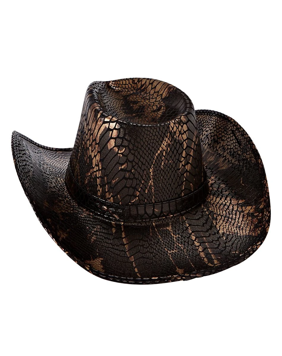 Spirit Halloween Snakeskin Cowboy Hat 5 Spirit Halloween Snakeskin Cowboy Hat - Image 3