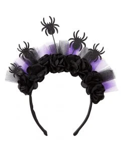 Spirit Halloween Floral Spider Headband