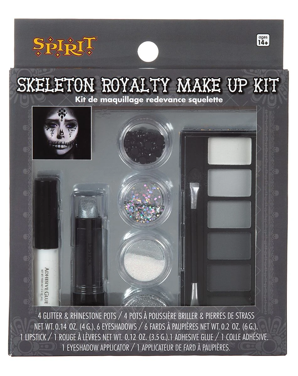 Spirit Halloween Skeleton Royalty Makeup Kit 4 Spirit Halloween Skeleton Royalty Makeup Kit - Image 2