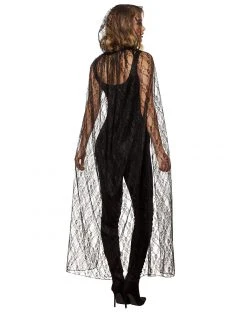 Spirit Halloween Adult Black Lace Cape 6 Spirit Halloween Adult Black Lace Cape -HALLOWEEN COSTUMES Sales 01479922 b