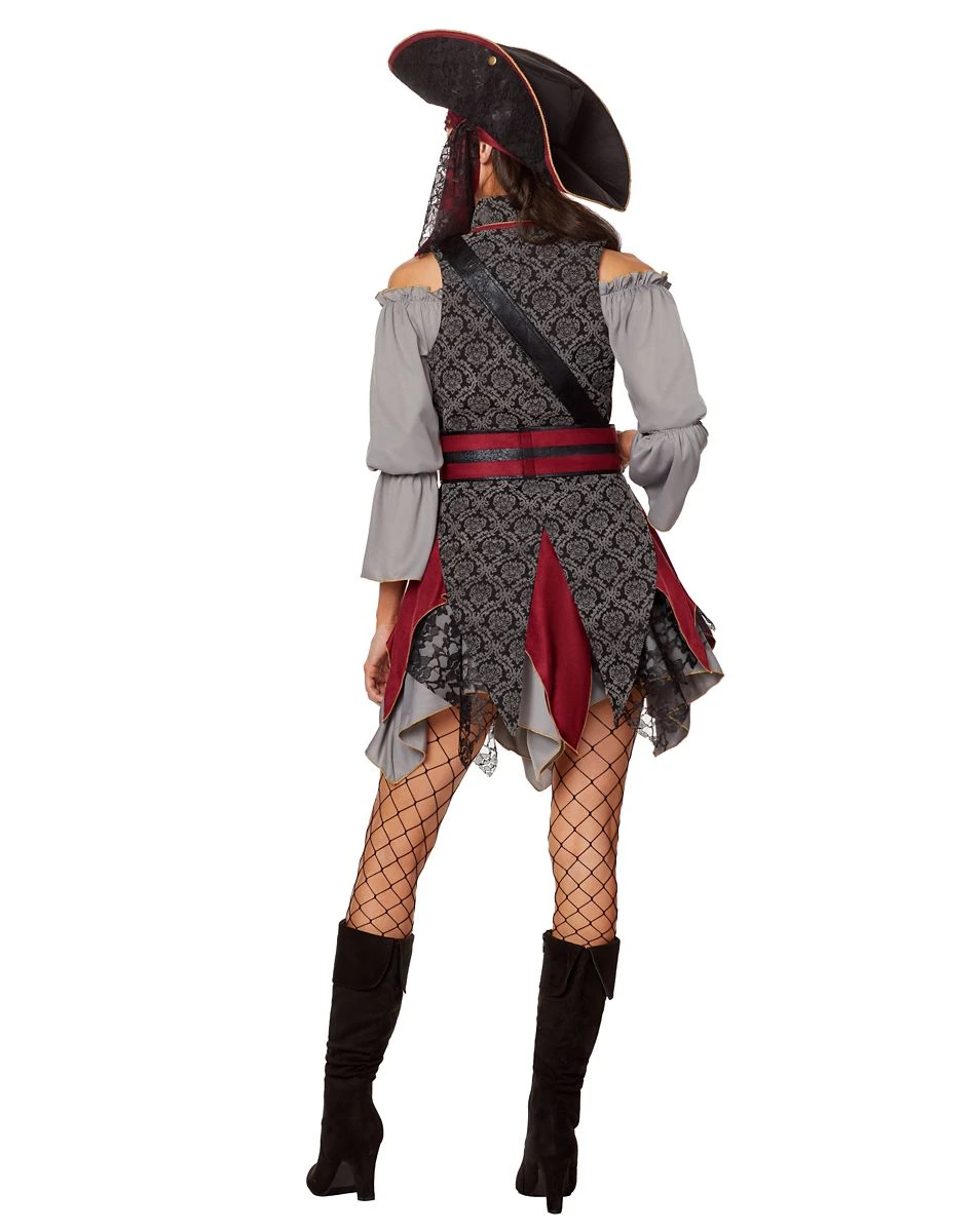 Spirit Halloween Adult Castaway Cutie Pirate Costume - The Signature Collection 4 Spirit Halloween Adult Castaway Cutie Pirate Costume - The Signature Collection - Image 2