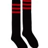 Spirit Halloween Black and Red Striped Knee High Sports Socks 2 Spirit Halloween Black and Red Striped Knee High Sports Socks -HALLOWEEN COSTUMES Sales 01483536 a
