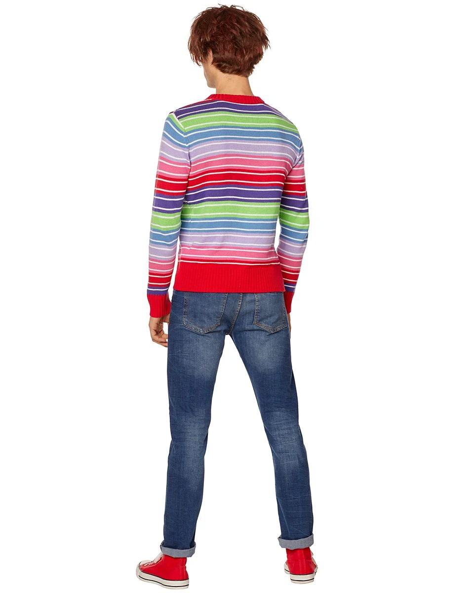 Spirit Halloween Adult Chucky Sweater 4 Spirit Halloween Adult Chucky Sweater - Image 2