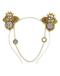 Spirit Halloween Steampunk Gears Cat Ear Headband