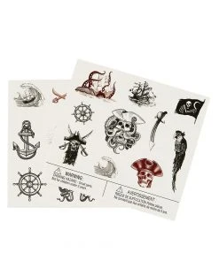 Spirit Halloween Pirate Temporary Tattoos