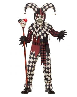 Spirit Halloween Kids Dark Jester Costume