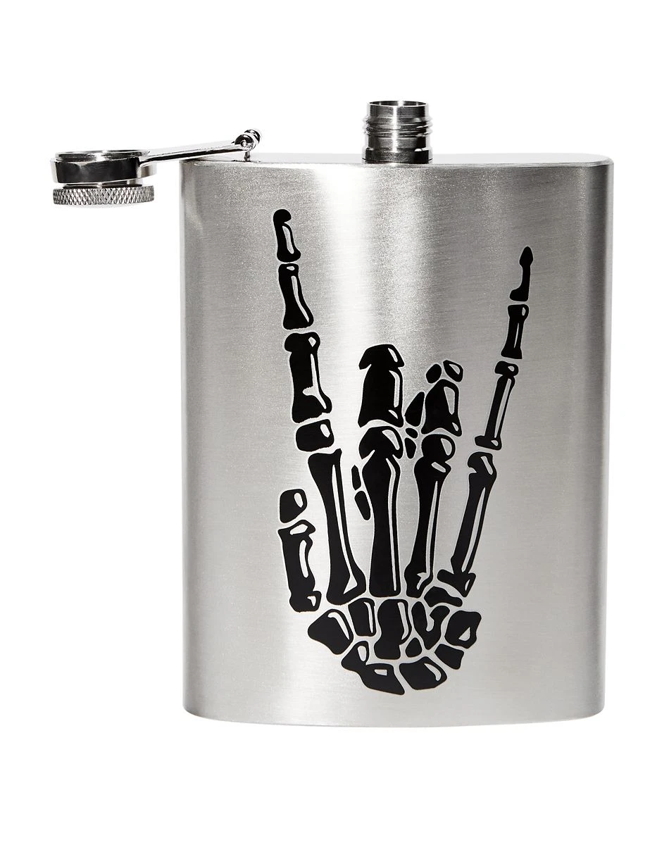 Spirit Halloween Skeleton Punk Flask 4 Spirit Halloween Skeleton Punk Flask - Image 2