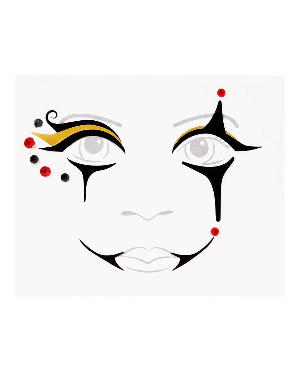 Spirit Halloween Kids Ringmaster Face Decal 3 Spirit Halloween Kids Ringmaster Face Decal