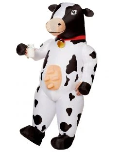 Spirit Halloween Adult Inflatable Cow Costume