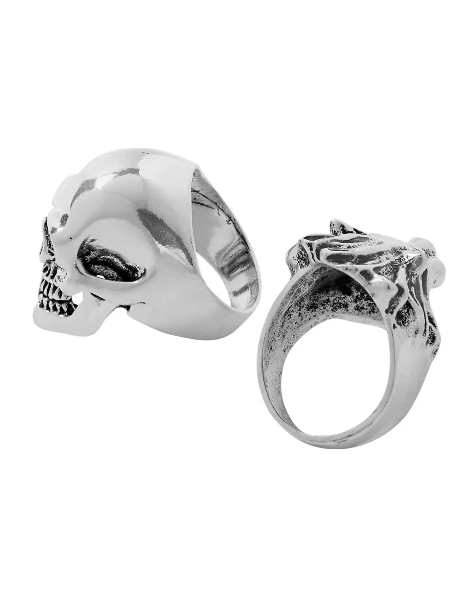Spirit Halloween Punk Skull and Lion Rings - 2 Pack 4 Spirit Halloween Punk Skull and Lion Rings - 2 Pack - Image 2
