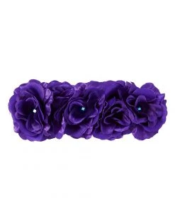 Spirit Halloween Purple Rose Headband