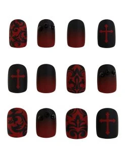 Spirit Halloween Kids Twilight Press On Vampire Nails
