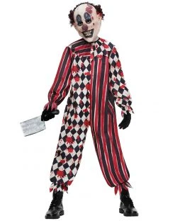 Spirit Halloween Kids Evil Clown Costume