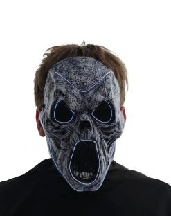 Spirit Halloween Light-Up EL Wire Wailing Spirit Half Mask