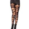 Spirit Halloween Black Punk Tattered Tights -HALLOWEEN COSTUMES Sales 01489814 a