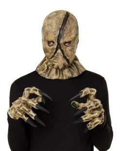 Spirit Halloween Scarecrow Full Mask with Hands