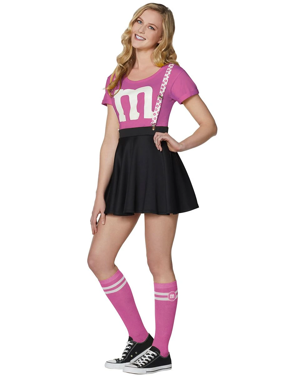 Spirit Halloween Adult Pink M&M'S Costume Kit 4 Spirit Halloween Adult Pink M&M'S Costume Kit - Image 2