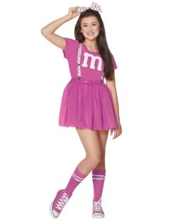 Spirit Halloween Teen Pink M&M'S Costume Kit
