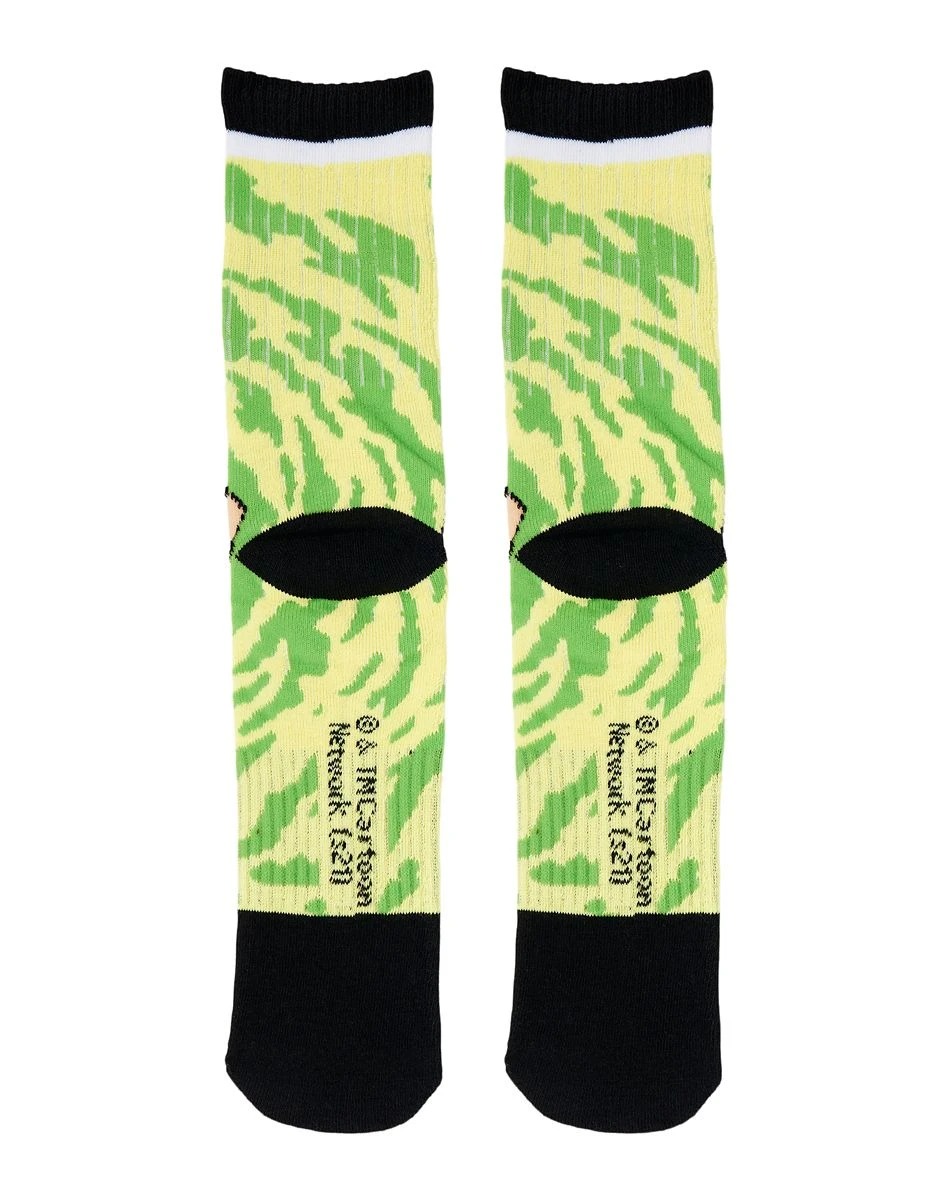 Spirit Halloween Rainbow Morty Crew Socks - Rick and Morty 4 Spirit Halloween Rainbow Morty Crew Socks - Rick and Morty - Image 2