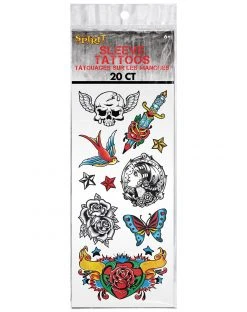Spirit Halloween Punk Sleeve Temporary Tattoos