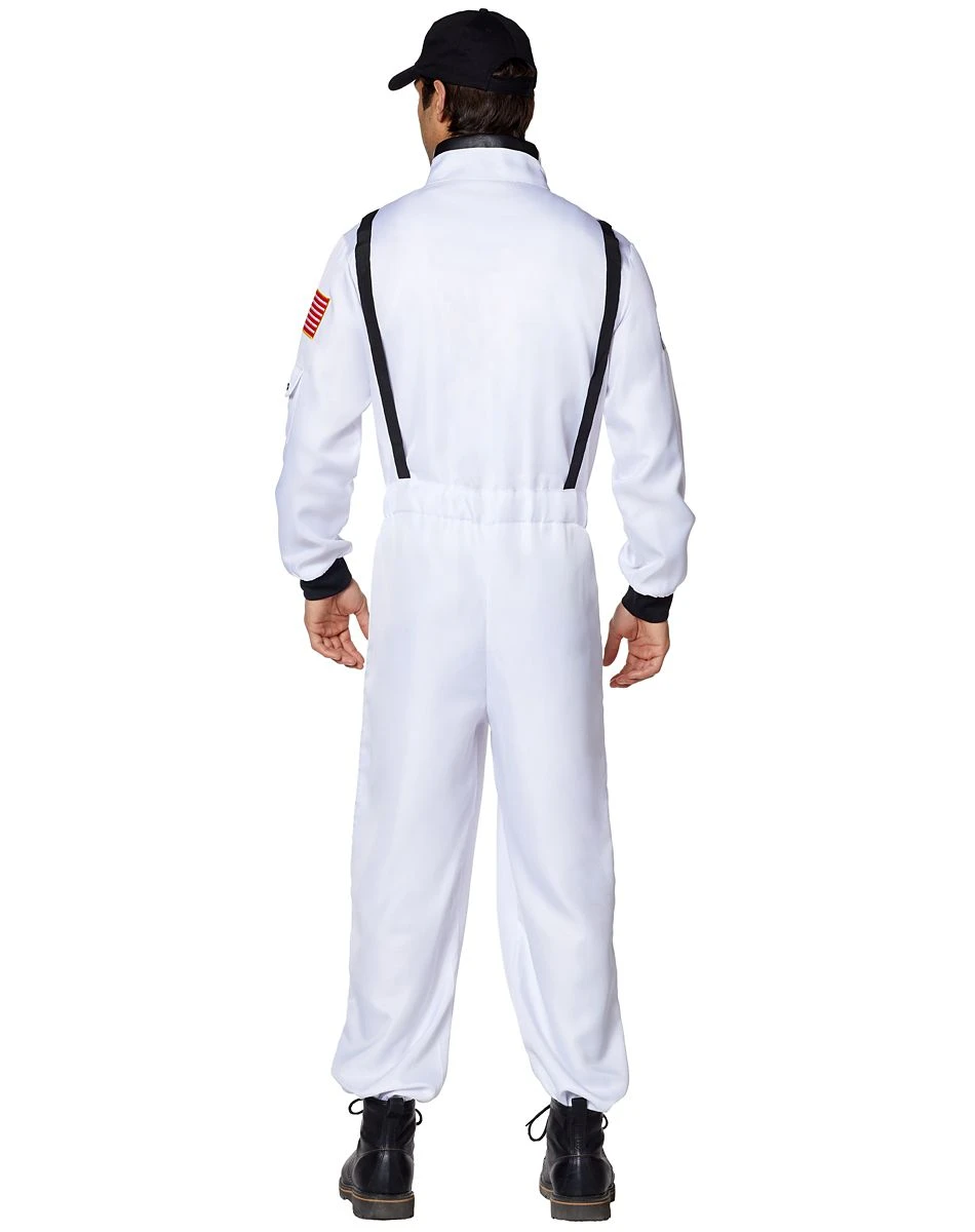 Spirit Halloween Adult White NASA Jumpsuit 4 Spirit Halloween Adult White NASA Jumpsuit - Image 2