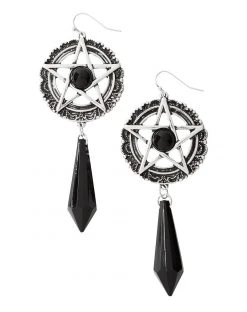 Spirit Halloween Witch Pentagram Earrings