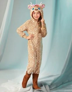 Spirit Halloween Kids Fawn One-Piece Costume