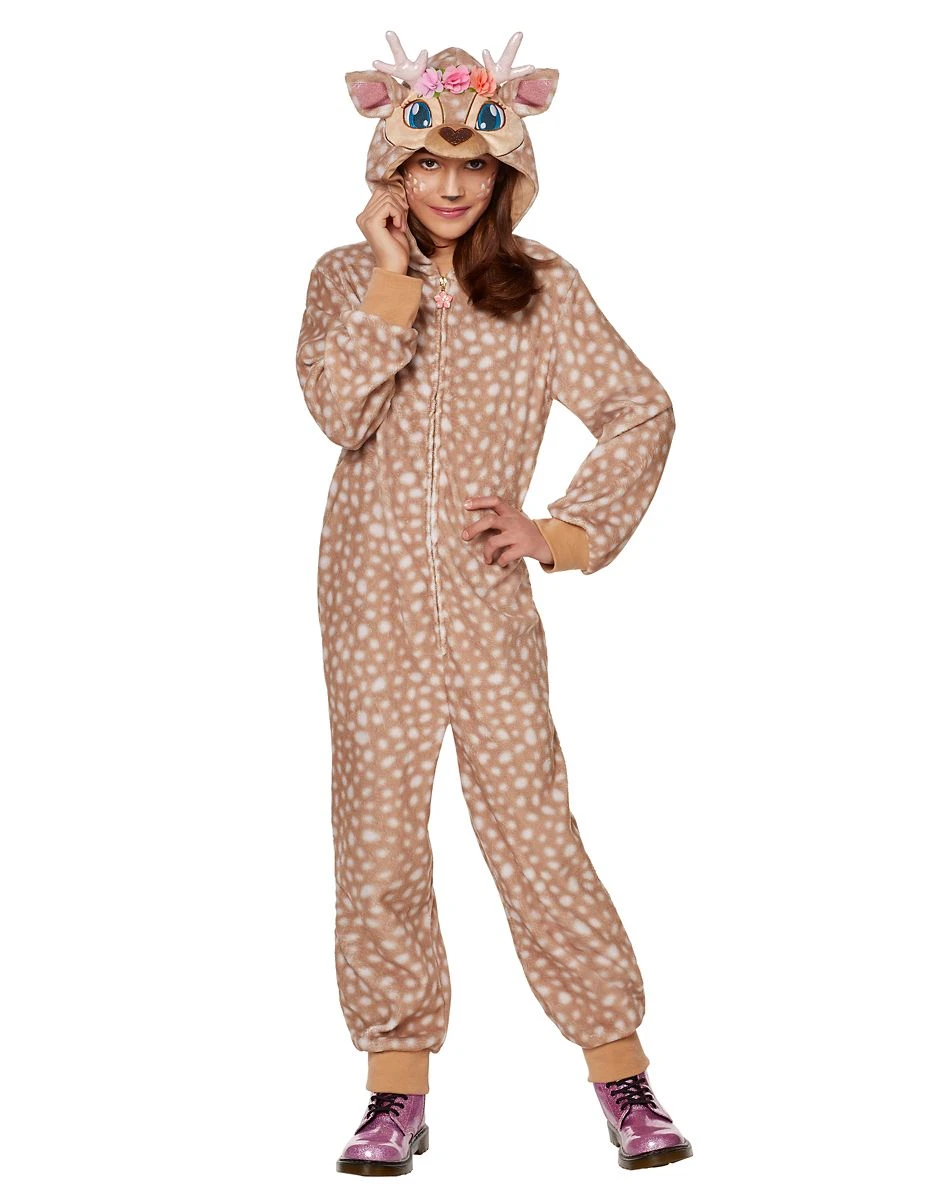 Spirit Halloween Kids Fawn One-Piece Costume 4 Spirit Halloween Kids Fawn One-Piece Costume - Image 2