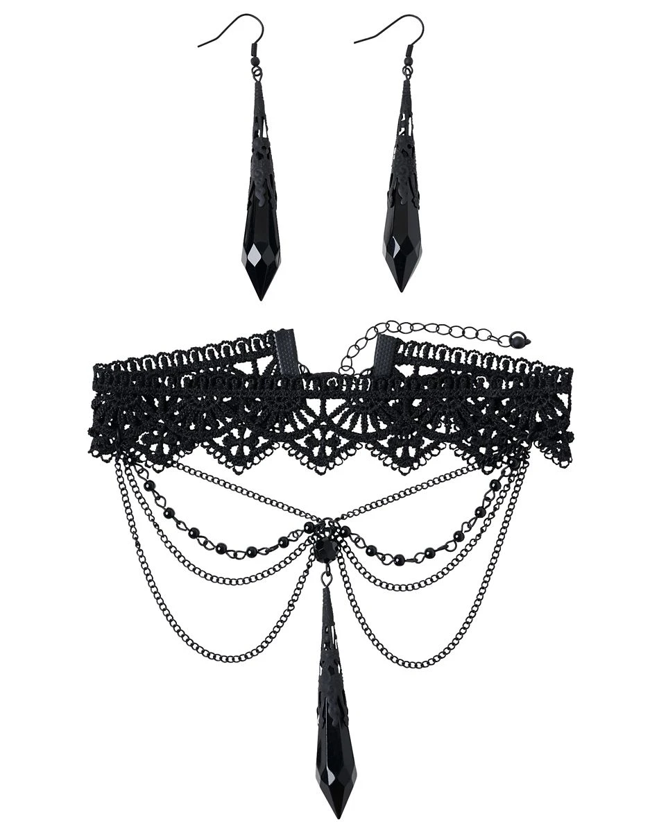 Spirit Halloween Gothic Jewelry Set 3 Spirit Halloween Gothic Jewelry Set