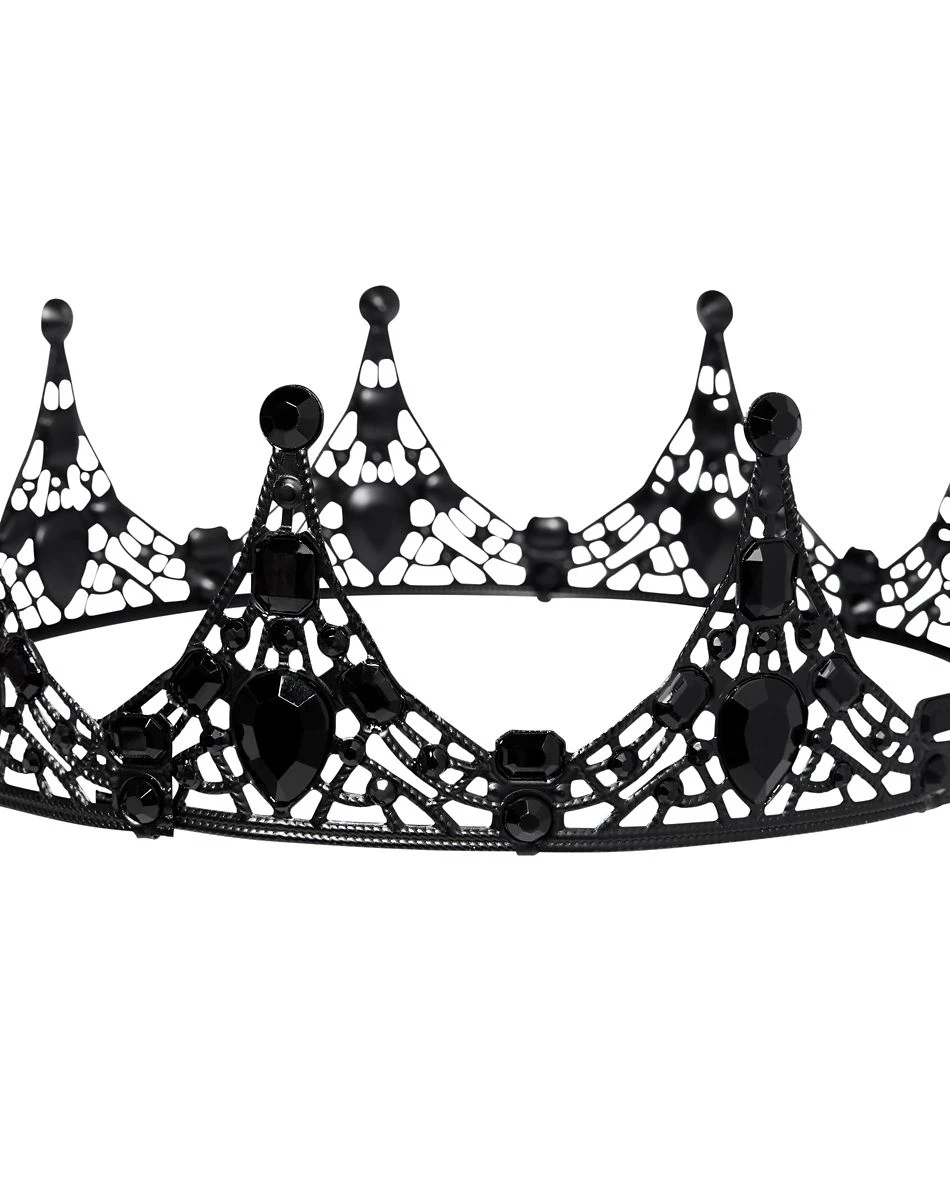 Spirit Halloween Black Skeleton Crown 4 Spirit Halloween Black Skeleton Crown - Image 2