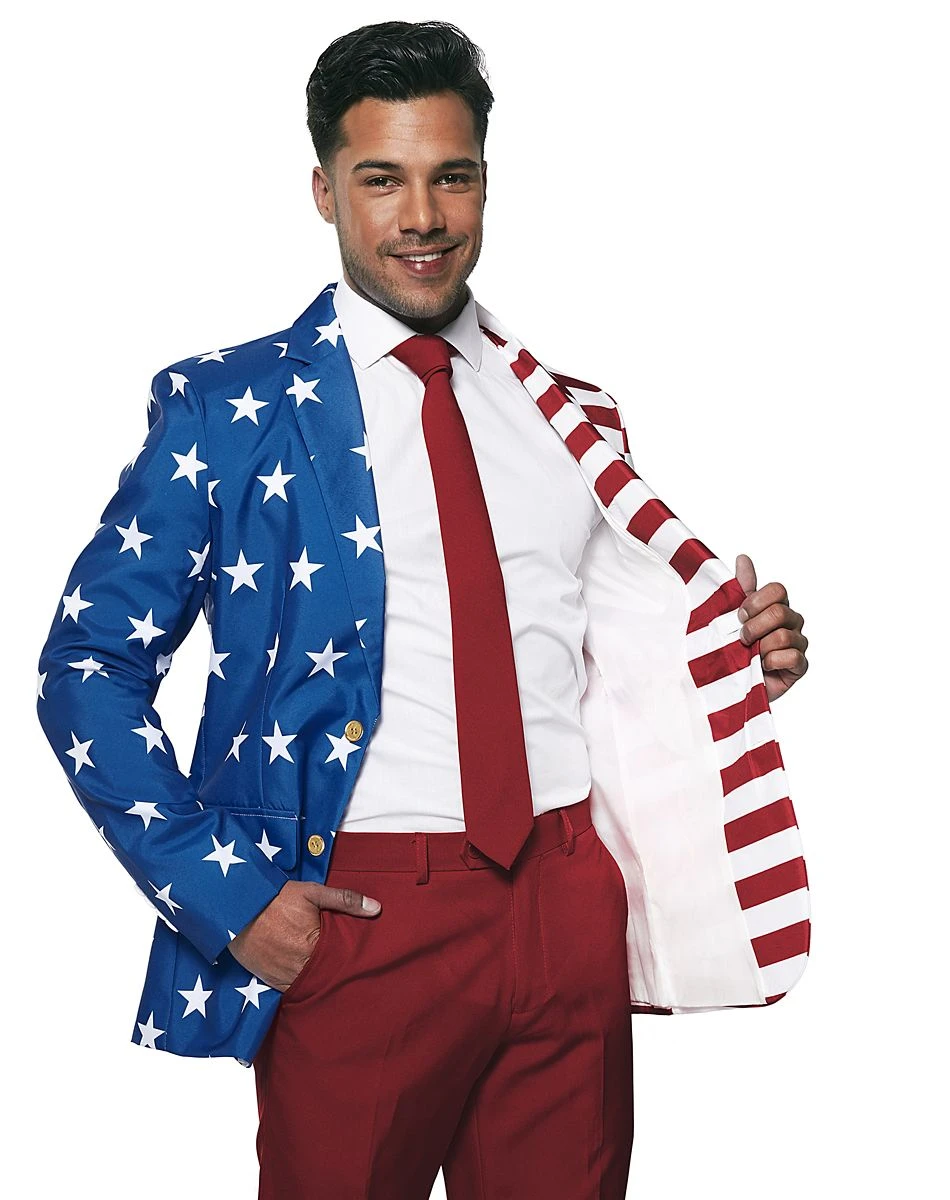 Spirit Halloween Adult Americana Suit 5 Spirit Halloween Adult Americana Suit - Image 3