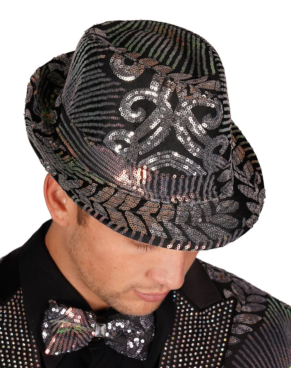 Spirit Halloween '20s Sequin Fedora 4 Spirit Halloween '20s Sequin Fedora - Image 2
