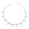 Spirit Halloween Punk Rock Spiked Choker Necklace -HALLOWEEN COSTUMES Sales 01504695 a