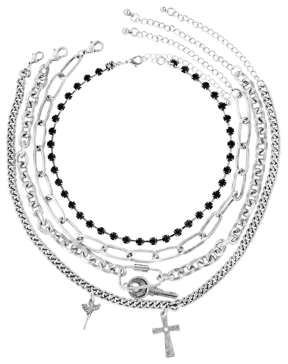 Spirit Halloween '80s Layering Choker Necklaces 3 Spirit Halloween '80s Layering Choker Necklaces