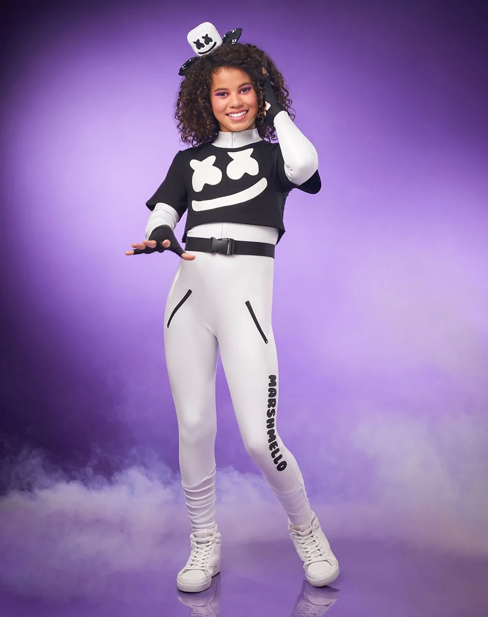 Spirit Halloween Girls Marshmello Costume 3 Spirit Halloween Girls Marshmello Costume