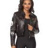 Spirit Halloween Girl Gang Punk Jacket -HALLOWEEN COSTUMES Sales 01506450 a